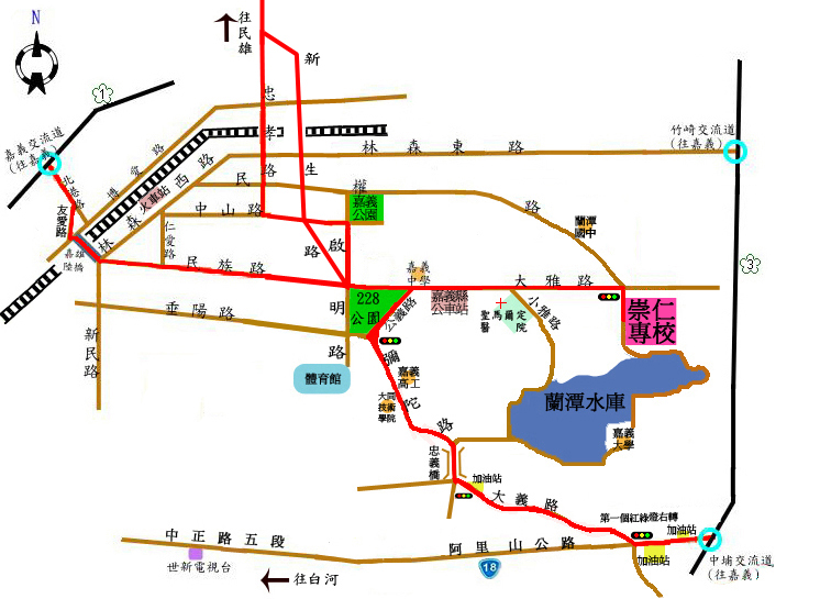 嘉義交通圖