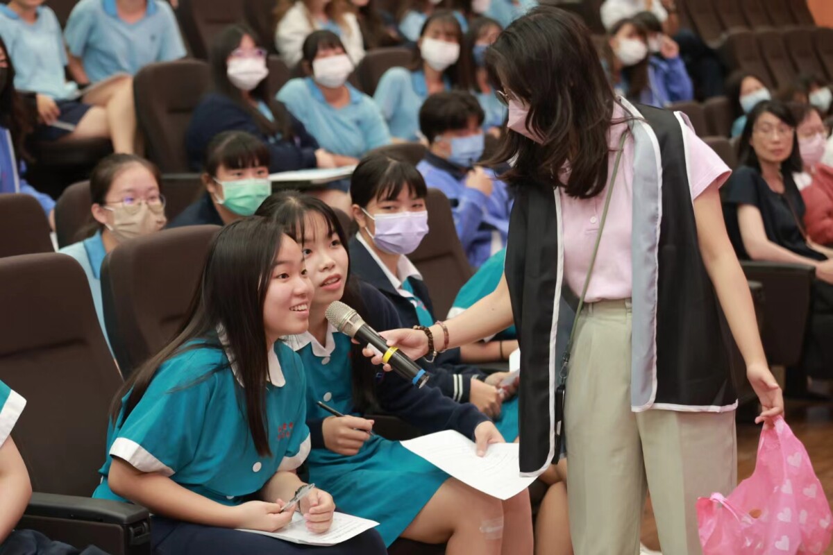 崇仁醫專護理科在校生參與2024年度國際技能競賽國手校園演講互動情形