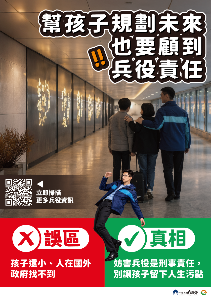 幫孩子規劃未來也要顧到兵役責任